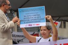Ato pelo Dia Nacional do(a)s Aposentado(a)s e da Previdncia Social